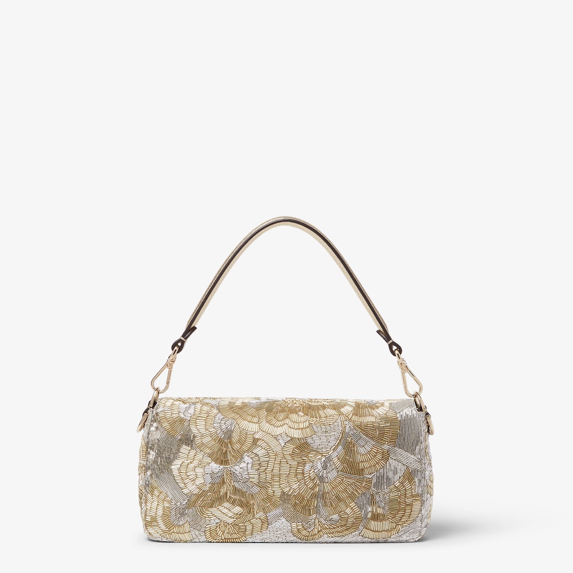 FENDI Baguette® Silver and gold embroidered bag - Image 5